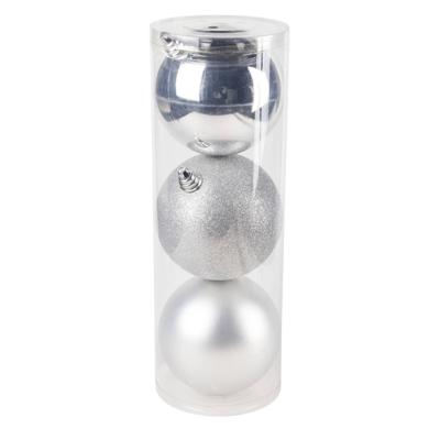Cosy @Home Kerstballen Zilver ø 15 cm - 3 Stuks