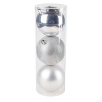 Cosy @Home Kerstballen Zilver ø 15 cm - 3 Stuks