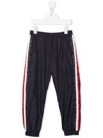 Moncler Enfant pantalon de jogging à coupe fuselée - Bleu