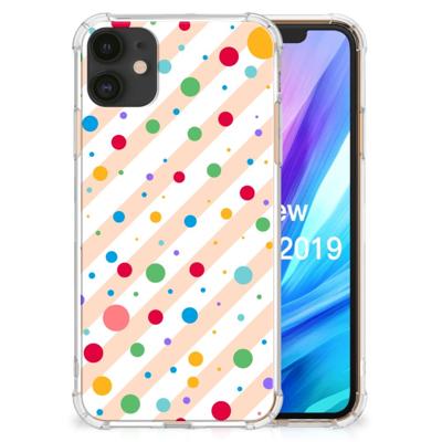 Apple iPhone 11 Doorzichtige Silicone Hoesje Dots