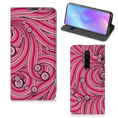 Xiaomi Mi 9T Pro Bookcase Swirl Pink Xiaomi Mi 9T Pro Bookcase Swirl Pink