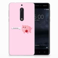 Nokia 5 Telefoonhoesje met Naam Pig Mud - thumbnail