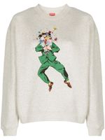 Kenzo sweat en coton à imprimé graphique - Gris - thumbnail