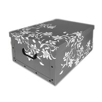 Opbergers box grijs 51 x 37 cm   - - thumbnail