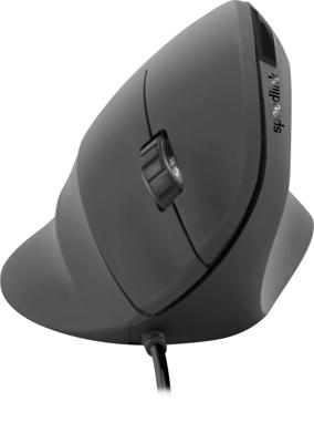 SpeedLink Piavo Ergonomische muis USB Optisch Zwart 6 Toetsen 800 dpi, 1200 dpi, 1600 dpi, 2400 dpi Ergonomisch