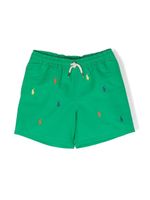 Ralph Lauren Kids short de bain à motif Polo Pony - Vert