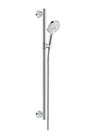 Hansgrohe Raindance Select S doucheset met glijstang 90cm chroom/wit