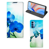 OPPO Reno4 Pro 5G Smart Cover Orchidee Blauw - Cadeau voor je Moeder - thumbnail