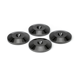 Audio Dynavox - Set van 4 stuks spike ringen, zwart