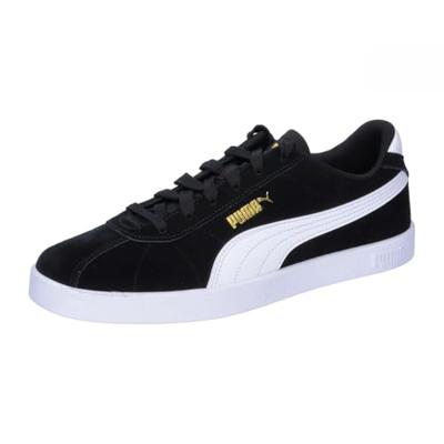 PUMA Unisex Club II sneakers, Puma Zwart PUMA Wit PUMA Goud, 43 EU