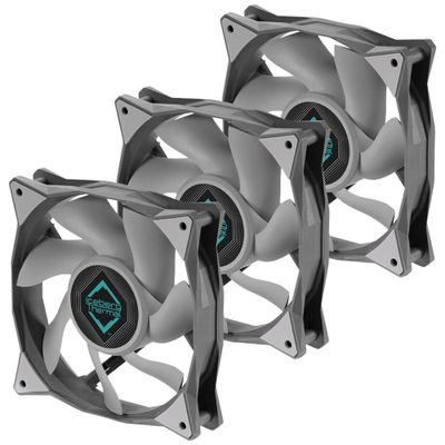 Iceberg Thermal IceGALE Xtra Computer behuizing Ventilator 12 cm Grijs 3 stuk(s)