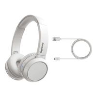 Philips TAH4205WT - Draadloze hoofdtelefoon - Supra auraal - Bluetooth- 32 mm driver - 29 uur autonomie - USB-C- Wit - thumbnail