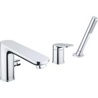 Duravit Wave Badmengkraan - 3-gats - 2 functies - voorsprong 20cm - chroom hoogglans wa5260000010