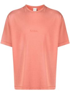 Paul Smith t-shirt en coton à logo brodé - Orange