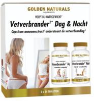 Golden Naturals Golden Naturals Vetverbrander Dag & Nacht 2 X 30 (60tb)