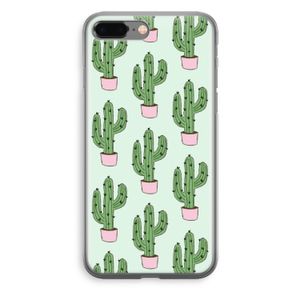 Cactus Lover: iPhone 8 Plus Transparant Hoesje