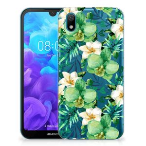 Huawei Y5 (2019) TPU Case Orchidee Groen