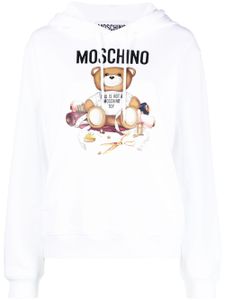 Moschino hoodie à imprimé ourson - Blanc