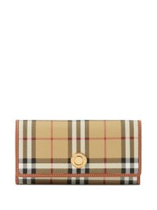 Burberry portefeuille en cuir à motif Vintage Check - Tons neutres