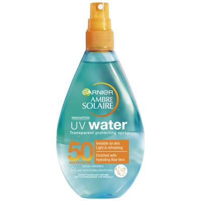 Garnier Ambre Solaire UV Water Beschermende Zonnespray SPF50 - 150 ml Garnier Ambre Solaire UV Water Beschermende Zonnespray SPF50 - 150 ml