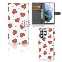 Samsung Galaxy S22 Ultra Telefoon Hoesje Hearts - thumbnail