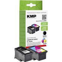 KMP Inktcartridge vervangt Canon PG-545XL, CL-546XL Compatibel Combipack Zwart, Cyaan, Magenta, Geel C97V 1562,4005 - thumbnail