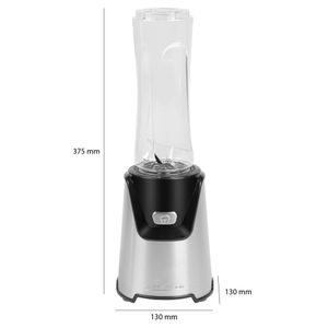 ProfiCook 501153 blender Blender voor op aanrecht 400 W Zwart, Zilver