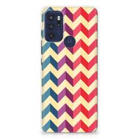 Motorola Moto G60s TPU bumper Zigzag Multi Color - thumbnail