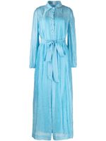 Baruni robe-chemise ceinturée - Bleu