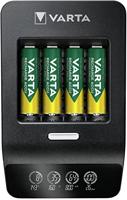 Varta Ultra Fast Charger+ voor AA/AAA, laden via individuele laadschacht, herkenning van minder goed presterende cellen, kan wereldwijd worden gebruikt, incl. 4x RECHARGE ACCU Power AA 2100mAh