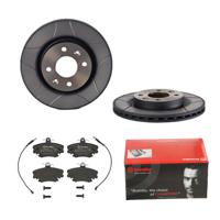 Remmenset, remschijf BREMBO, Remschijftype: Binnen geventileerd, Inbouwplaats: Vooras, u.a. für Renault, Dacia, Lada