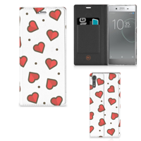 Sony Xperia XZ | XZs Hoesje met Magneet Hearts