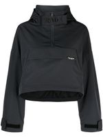 izzue hoodie à logo brodé - Noir