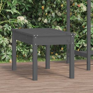 Tuinbank 80x44x45 cm massief grenenhout grijs