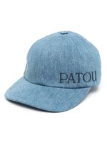 Patou casquette en jean à logo brodé - Bleu