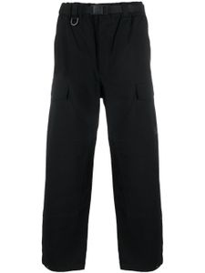 Y-3 pantalon ample à taille ceinturée - Noir