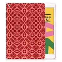 Apple iPad 10.2 | iPad 10.2 (2020) | 10.2 (2021) Hippe Hoes Batik Rood - thumbnail