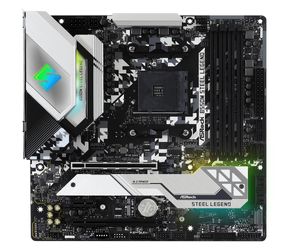 ASRock B550M Steel Legend Moederbord Socket AMD AM4 Vormfactor Micro-ATX Moederbord chipset AMD® B550