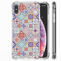 Apple iPhone Xs Max Anti-Shock Hoesje Tiles Color