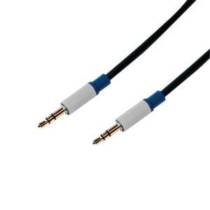 LogiLink BASC15 Jackplug Audio Aansluitkabel 1.50 m Donkerblauw (mat)