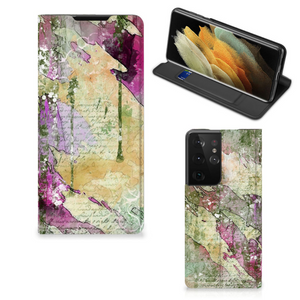 Bookcase Samsung Galaxy S21 Ultra Letter Painting