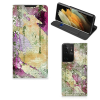 Bookcase Samsung Galaxy S21 Ultra Letter Painting - thumbnail