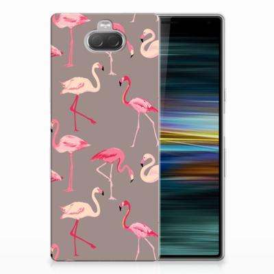 Sony Xperia 10 Plus TPU Hoesje Flamingo