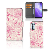 OPPO Find X3 Lite Hoesje Pink Flowers