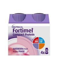 Fortimel Compact Protein Aardbei Flesjes 4x125ml - thumbnail