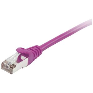 Equip 605551 RJ45 Netwerkkabel, patchkabel CAT 6 S/FTP 2.00 m Violet Vergulde steekcontacten 1 stuk(s)