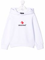 DSQUARED2 KIDS hoodie à logo imprimé - Blanc