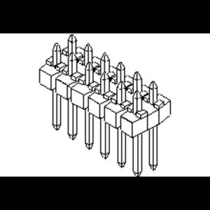 Molex 901310132 Male header, inbouw (standaard) Inhoud: 1 stuk(s) Tray