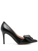 Gianvito Rossi escarpins à détail de nœud 85 mm - Noir