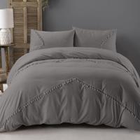 Zensation Fashion Lace - Antraciet Dekbedovertrek 1-persoons (140 x 200/220 cm + 1 kussensloop)